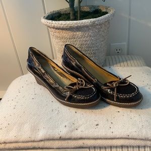 Sperry Pop - Sider Leather Wedges.